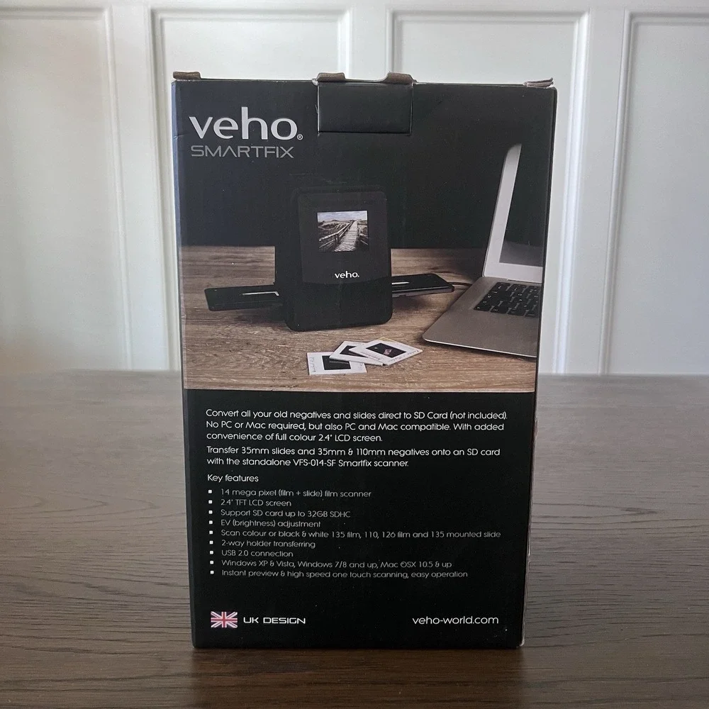 Veho Smartfix VFS-014-SF Negative Film &‎ Slide Scanner NEW X